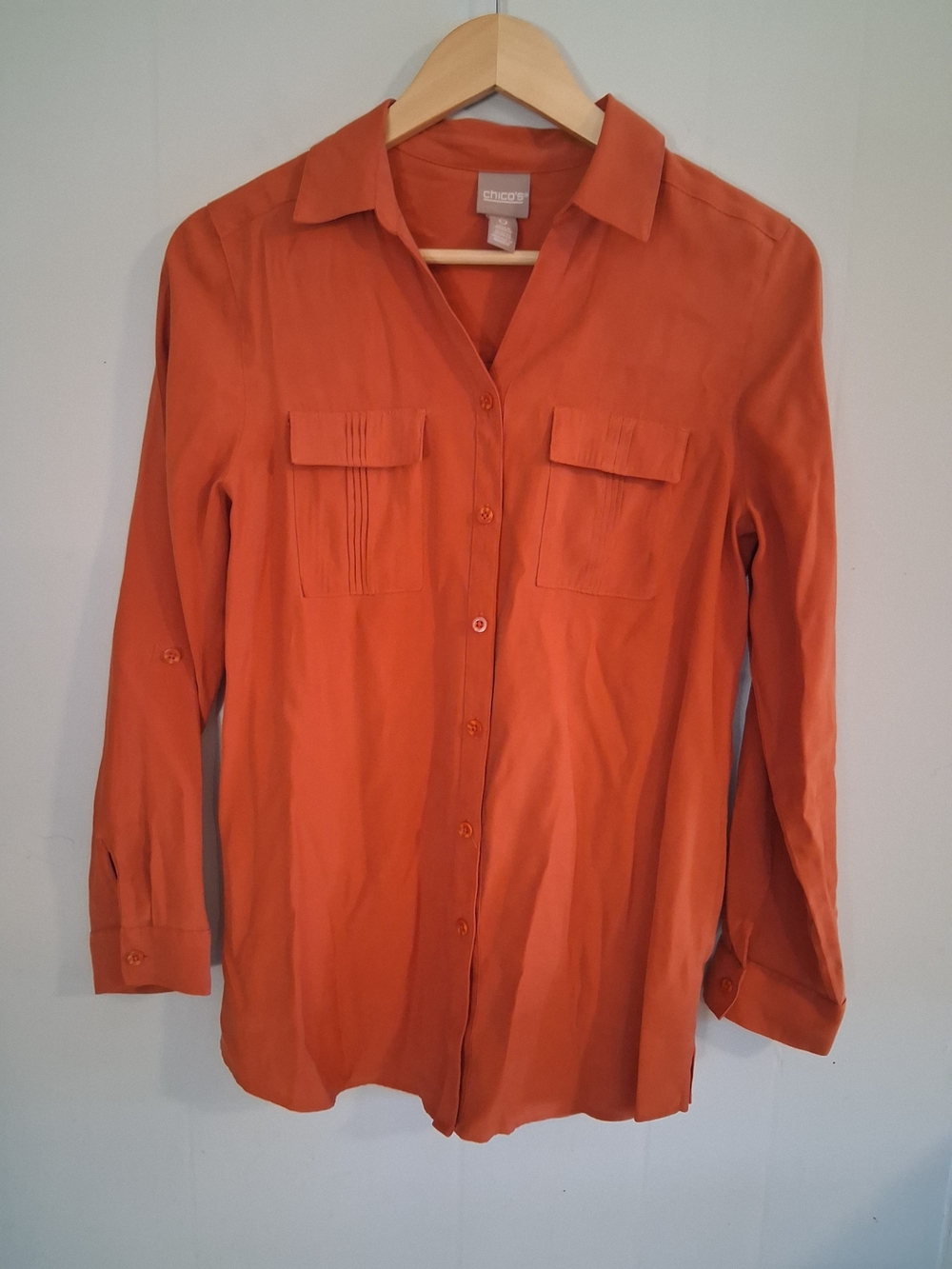 Chico's Button Front Casual Top Size 4
